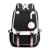 Large Capacity Korean Style Backpack with USB Port Casual Solid Color Multi-compartment Laptop Bag for Students