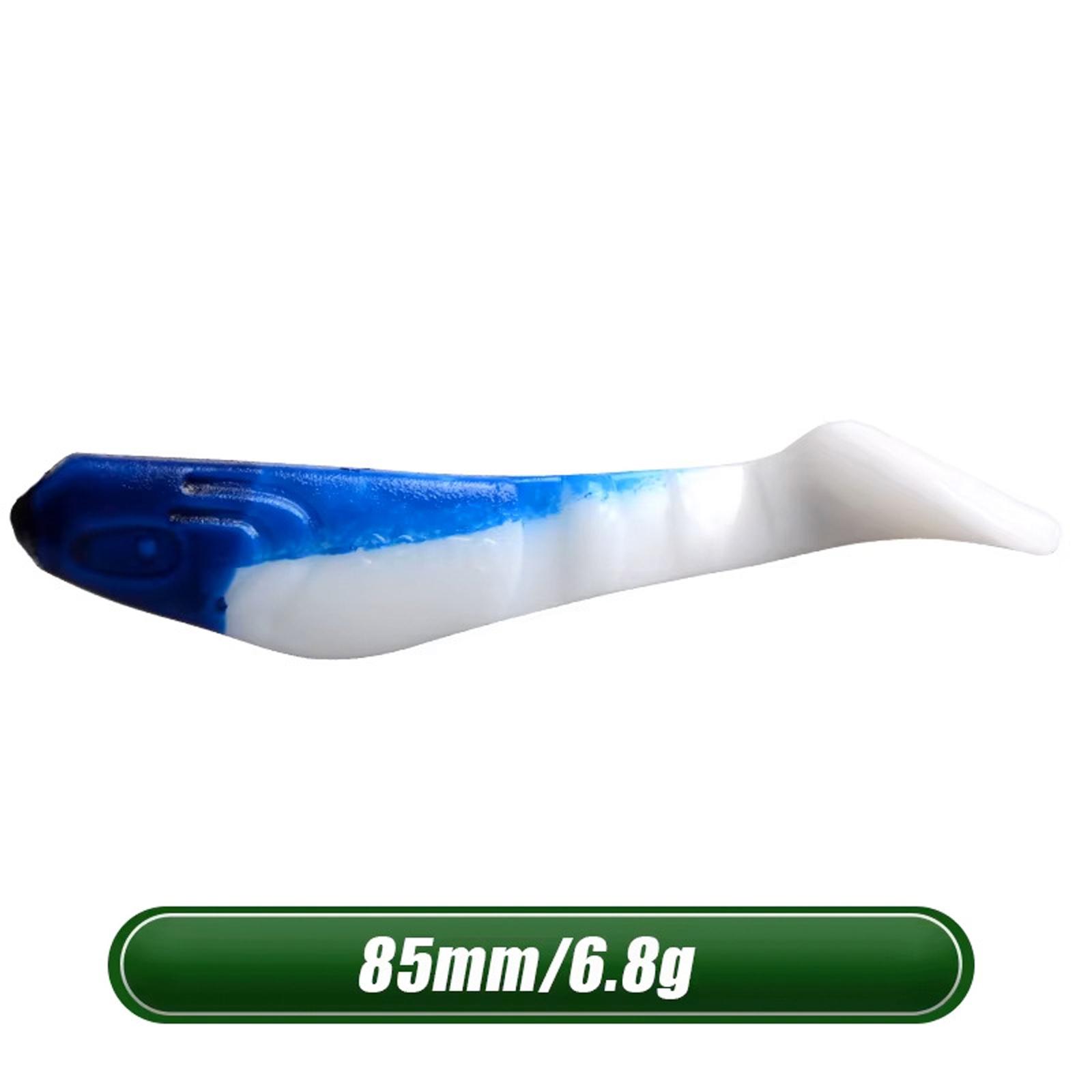

Two-Color Multi-Joint T-Tail Soft 8.5cm Sinking Fishing for Bass one size синий