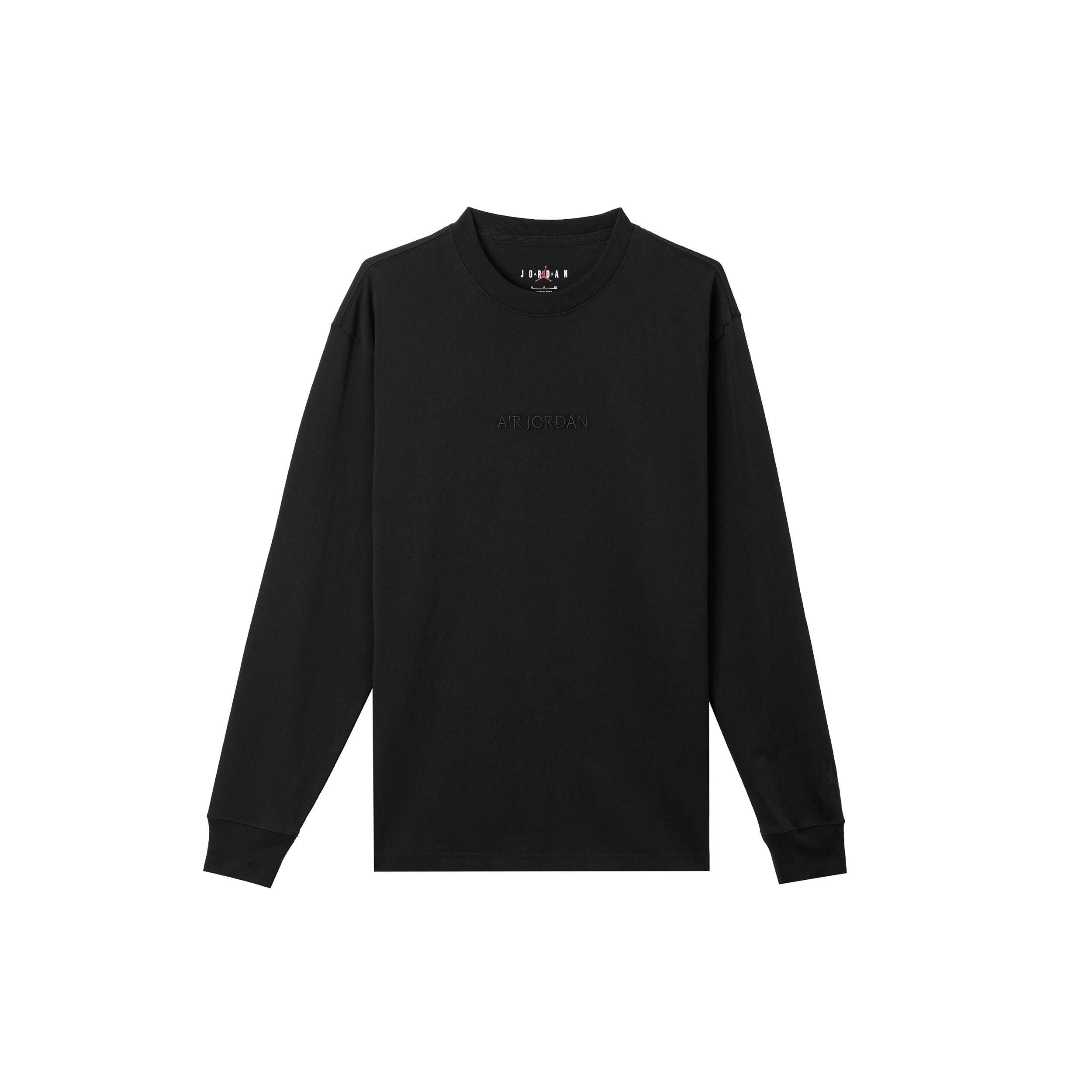 Air Jordan Wordmark Long Tee  Black  Men s FJ0703-010 S