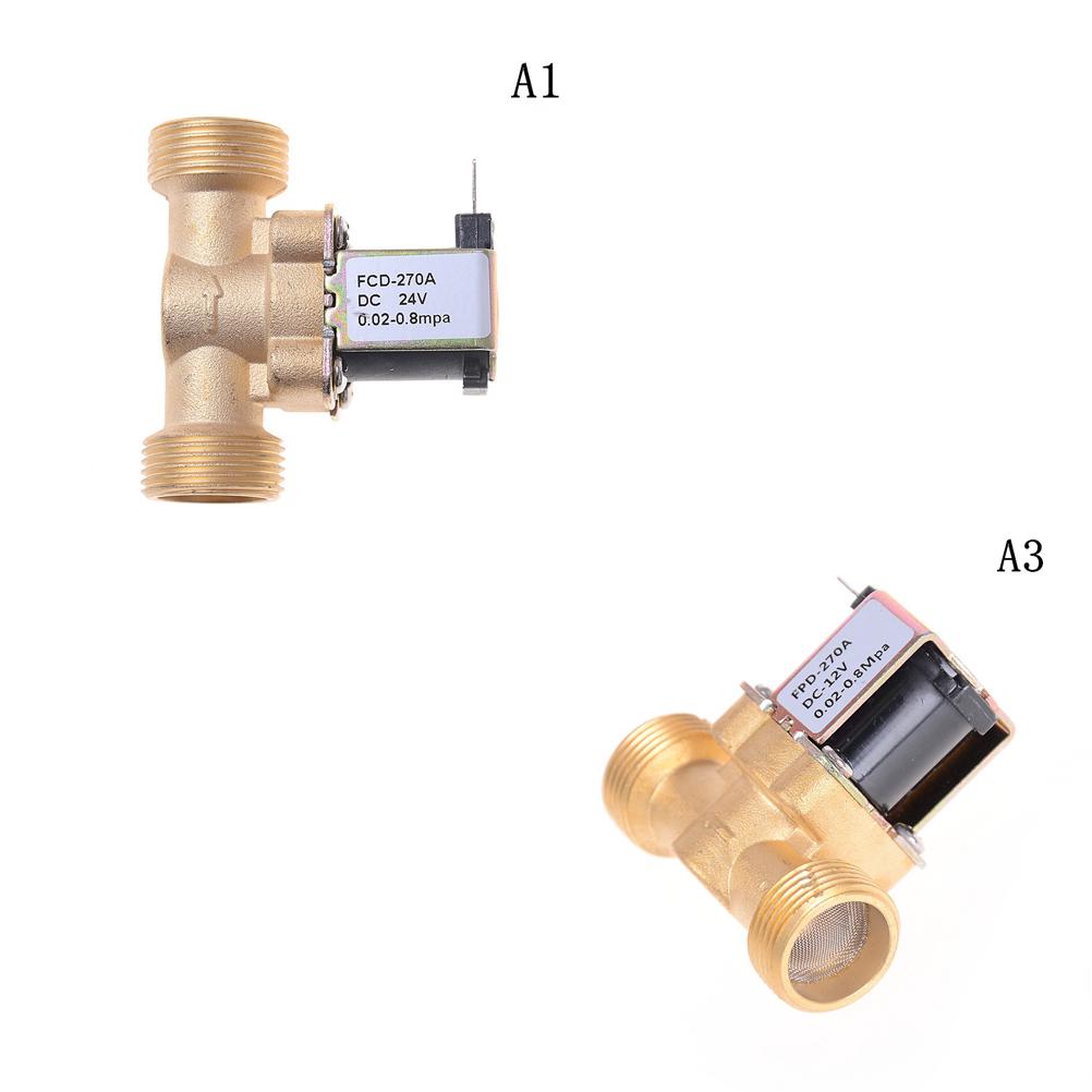 3/4" Npsm Dc Brass Electric Solenoid Valve Water Air Normally Closed Valves