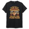 You Mess With The Meow Meow You Get This Peow Peow Gangsta Cat T-Shirt, Men's and Women's Sizes (DSN-202134)