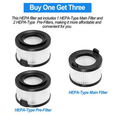 Robot Vacuum Cleaner Filter Spare Parts Replacement With 2 Pre-Filters