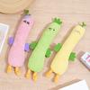 Green Vegetable Shaped Plush Dog Chew Toy Squeaky Free Interactive Teething Toy for Puppy Small Dogs
