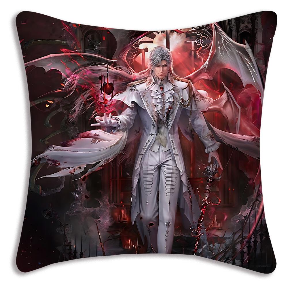 Sylus Love and Deepspace chibiS Pillow Covers Cartoon Sofa Decorative Home Double-sided Printing Short Plush Cute Cushion Cover