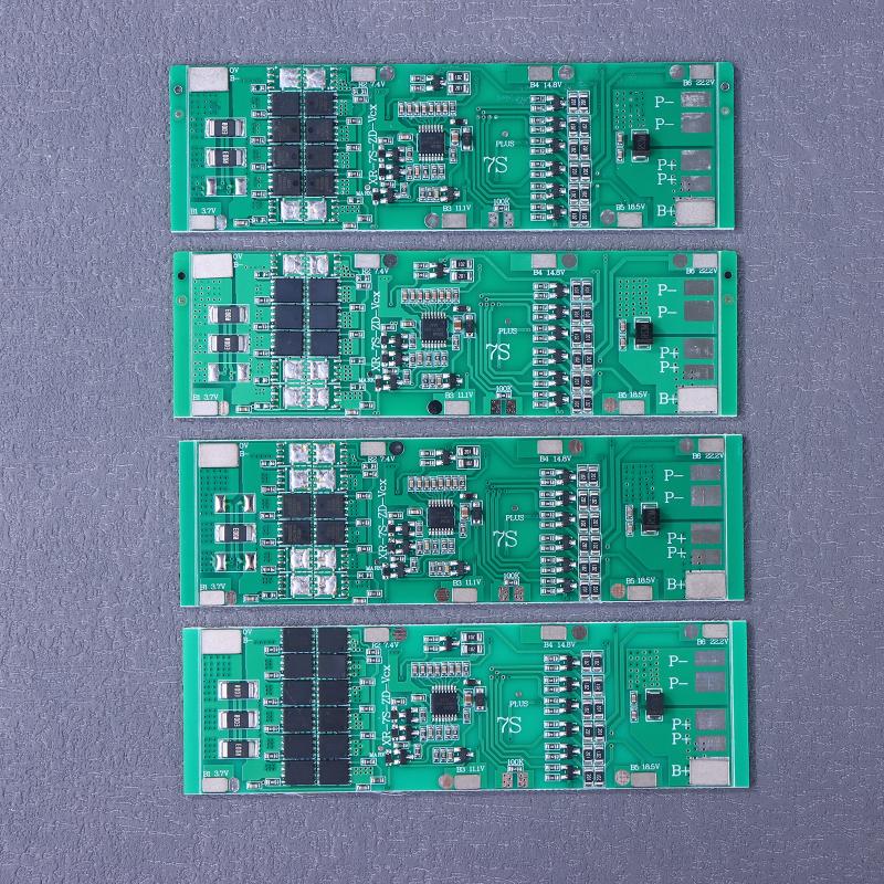 7S 24V Continuous Current Lithium Battery Protection Board 10A 15A 20A 30A Li-Ion 18650 Battery Charge Board With Balance Functi
