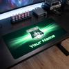 Plymouth Argyle FC Custom Large Mouse Pad, Personalized Name Text Print, Football Logo Non‑Slip Desk Mat Gaming Gift