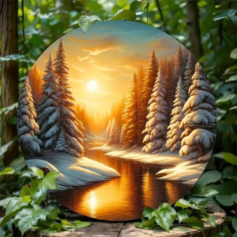 Metal Wall Art Durable Home Decor for Living Room Bedroom Kitchen Office Gift
