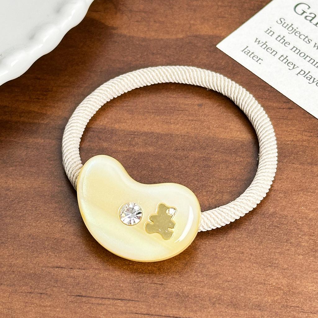 Trendy Acetate Hair Accessories Featuring Rhinestone Bear Clips For Young Women