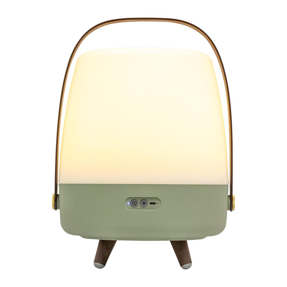 Kooduu – Lite-up Play 2.0 LED-Lampe mit integriertem Bluetooth-Lautsprecher (Sound von JBL), Olive, Kooduu