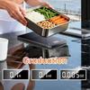 Digital Scale Kitchen 5kg/0.1g Precision Charging Electronic Kitchen Scale. Tempered GlassAluminum Alloy Frame LED Hidden Displ