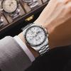 POEDAGAR Luxury Sport Watch For Men Waterproof Luminous Date Chronograph Man Wristwatch Stainless Steel Men's Quartz Watches