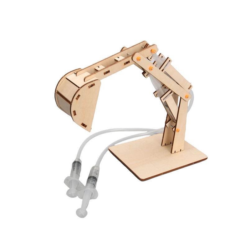 Hydraulic Excavator Model Kids Diy Science Technology Toys Educational Scientific Experiment Kit Physics School Stem Projects