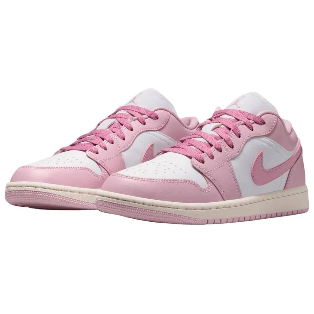 Jordan Air Jordan 1 Dämpfung Low-Top Vintage Basketballschuhe Damen Element Pink/Segelweiß DC0774-607