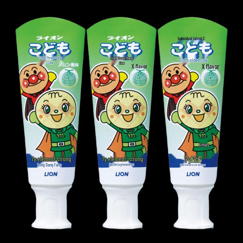 

Lion Anpanman Kids Honeydew Melon Toothpaste (3 x 40g)