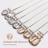 Simple Sophistication Pu Leather Belt With Metal Buckle For Fashionable Outfits