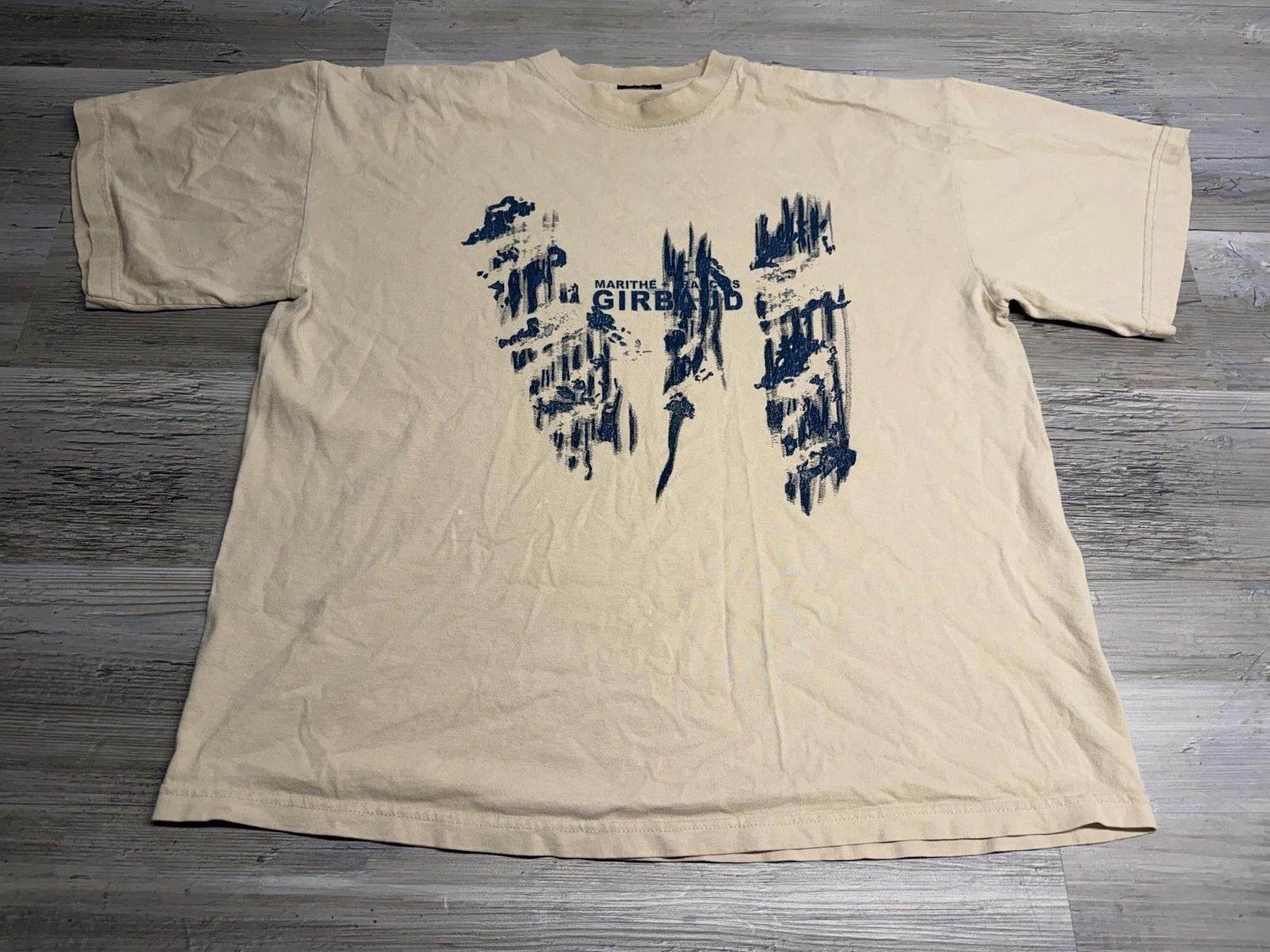 Vintage Marithe Francois Girbaud T-Shirt XL Graphic Logo Spell Out Y2K M