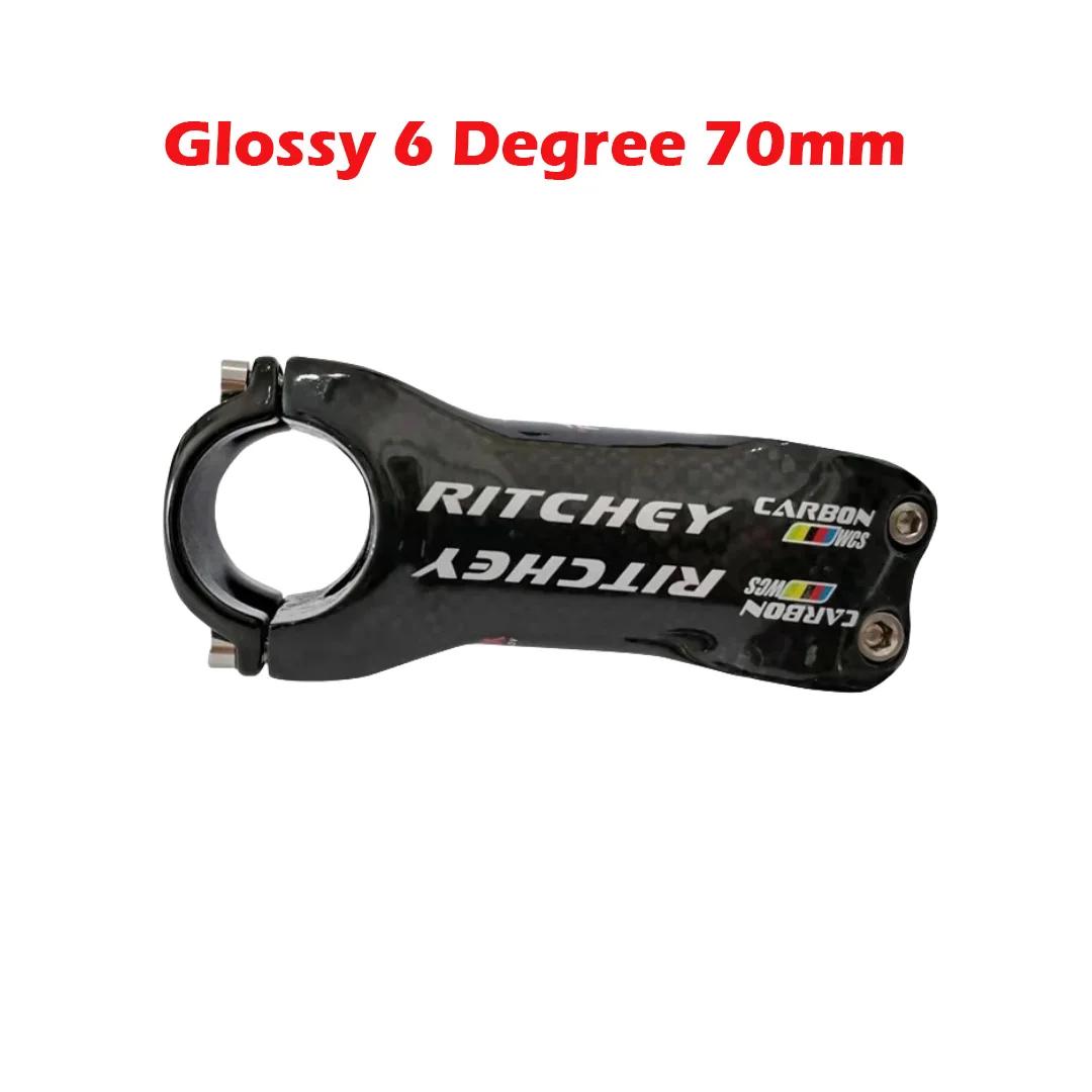 Full Carbon 3k Glossy Fiber Bike Stem MTB Road Bike Stand 6°/17° Stem Road MTB Bicycle Stem 70-120mm Glossy 6 Degree-70mm