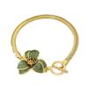 Gold Oil-Dripped Flower Pendant Anklet 3D Charm Beach Anklet Foot Chain Jewelry  for Foot Jewelry