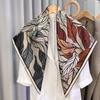 Yiye Zhiqiu Versatile Case Twill Shawl Silk 90 Square Scarf Silk Light Luxury Silk Scarf Women