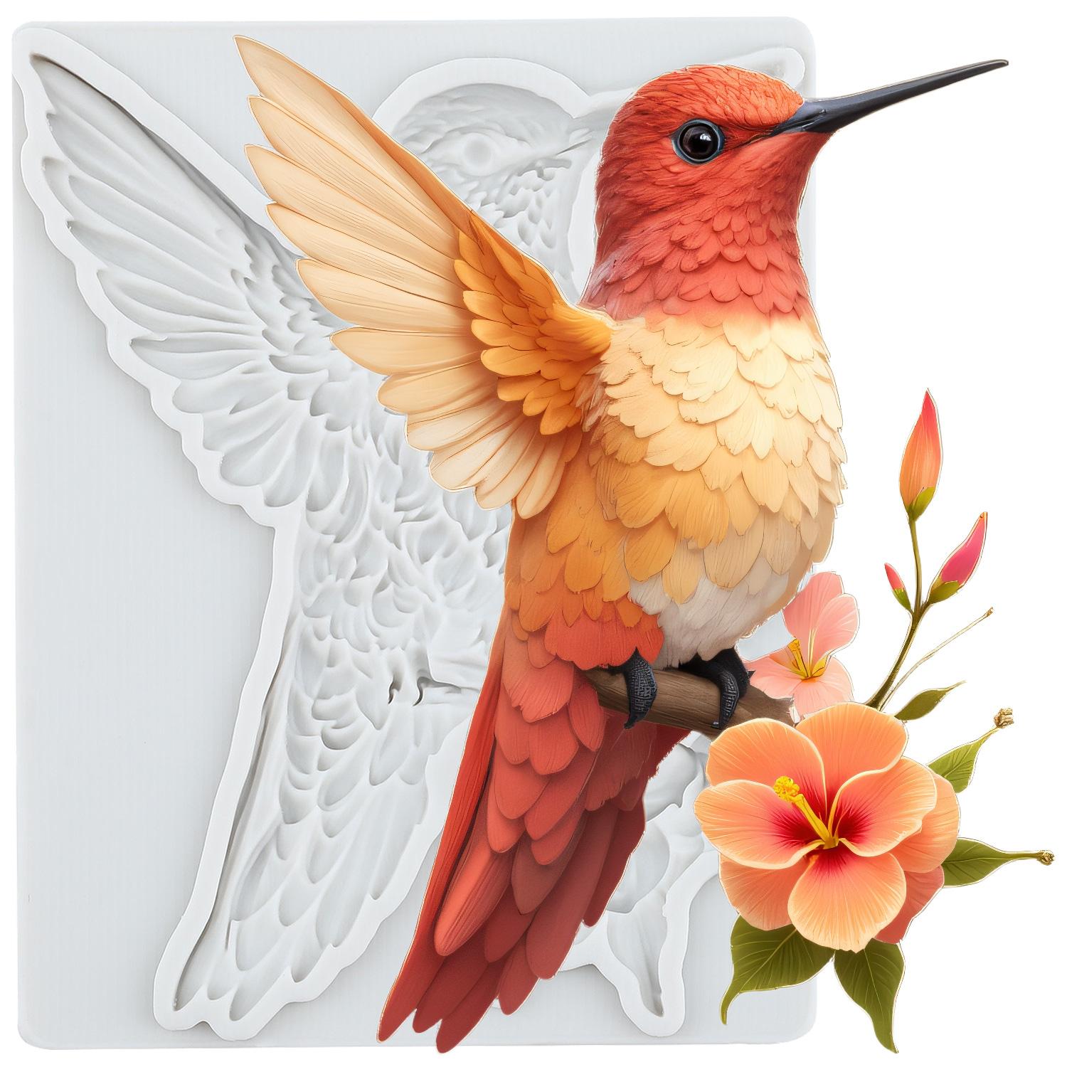 

Силиконовые формы для птиц Форма для мастики в виде птицы Инструменты для украшения торта Топпер для кекса Шоколадные конфеты Ручная работа Гам-паста Полимерная глина серый