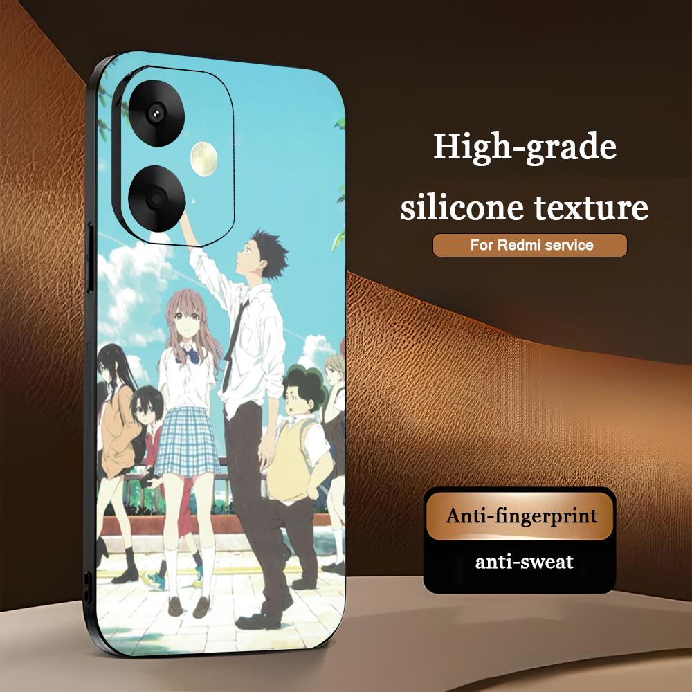 Popular Anime A Silent Voice Phone Case For Xiaomi Redmi 14C 13C 12C Note14 13 12 11 10 Pro Plus S Soft Black Phone Cover