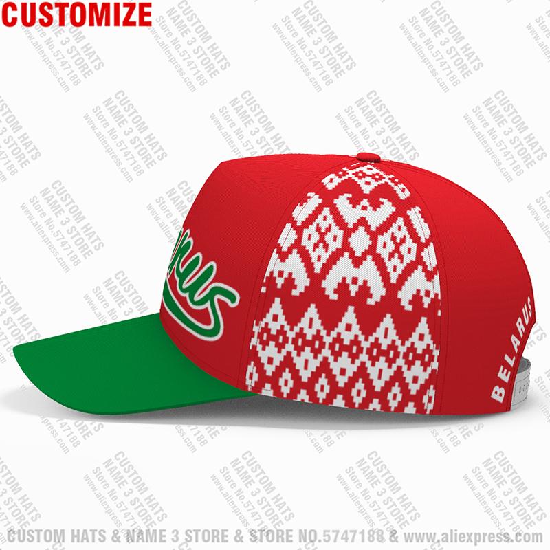 Belarus Baseball Cap Custom Made Name Number Team Logo Blr Fishing Hat By Country Travel Belarusian Nation Flag Po Headgear