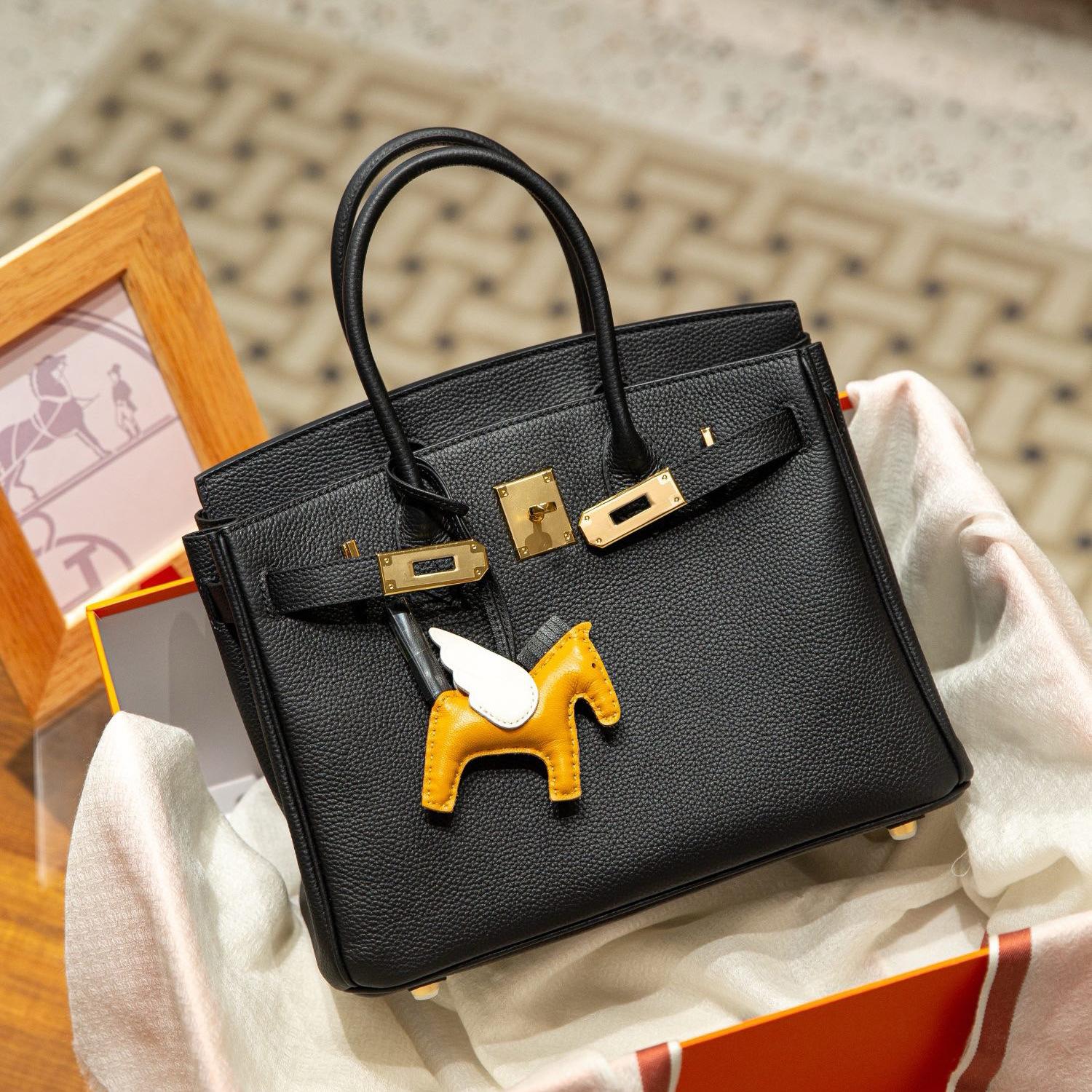 

Сумка-трансформер из коровьей кожи Togo с внутренним швом Safi Thread Platinum с высокой вместимостью 25/30 через плечо 30x17x22cm чёрный