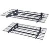 Garagen-Lagerregale, 2er-Pack, 4 x 2 Fuß Robuste Wandmontage-Garagenregale, 500 lbs Tragfähigkeit(Gesamt) Garagen-Lagerregal Schweberegale,