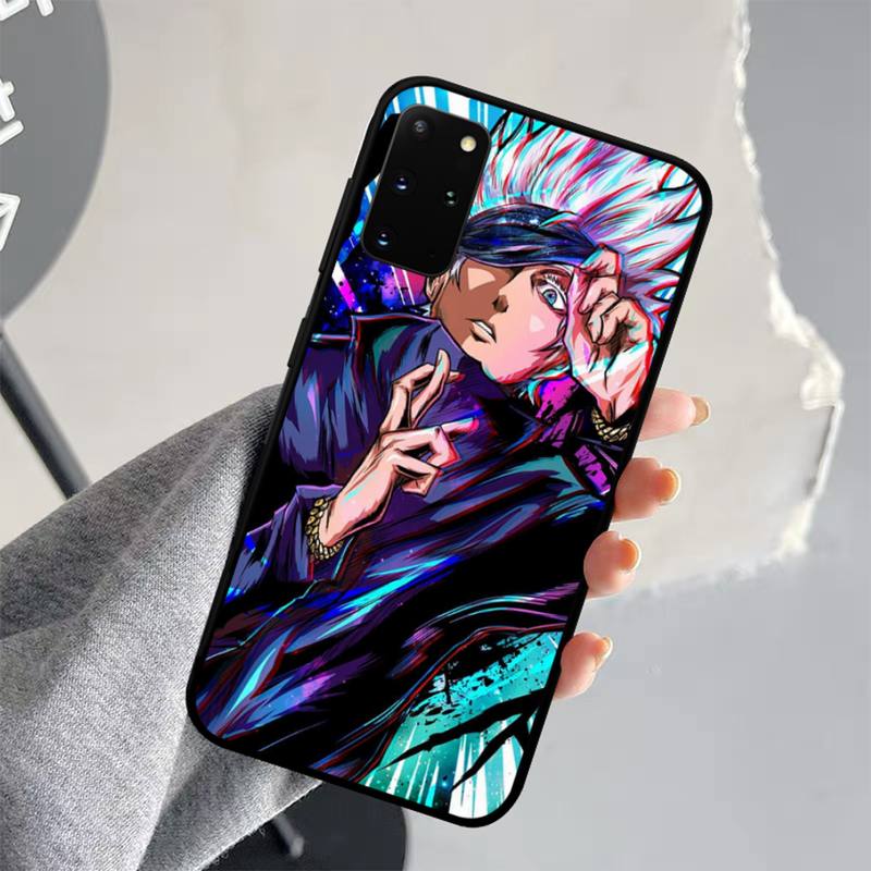 Anime Art Jujutsu Kaisen Gojo Demon Slayer Phone Case for Samsung S21 S10 Lite S20 Ultra S9 S8 Plus S7 S6 Edge S5 Cover