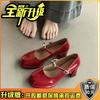 Popular commuter Mary Jane single shoes high heels women's 2025 new models with thick heels women's shoes temperament shallow mouth