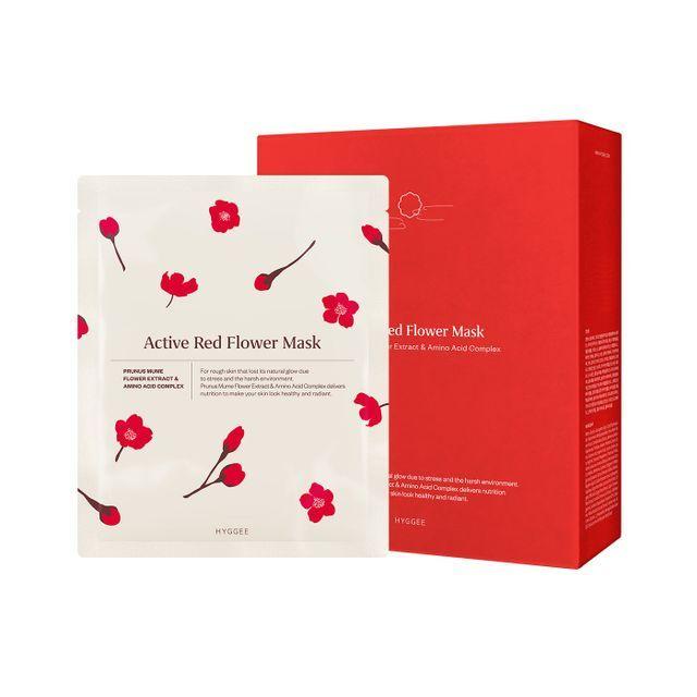 

HYGGEE - Active Red Flower Mask Set