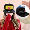Programmable Cap 16x32 Dots Color LED Display Screen BT Mobile APP Control Editable Cotton Smart Hat Adjustable Size