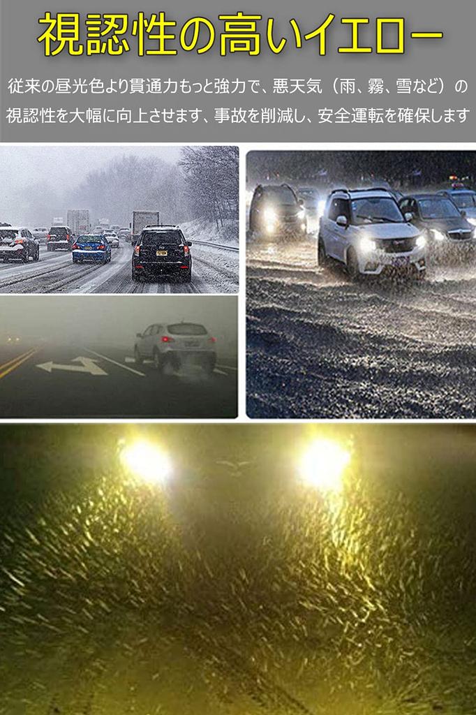 H11 Led Fog Lamp Yellow Explosive Light Vehicle Inspection Compatible