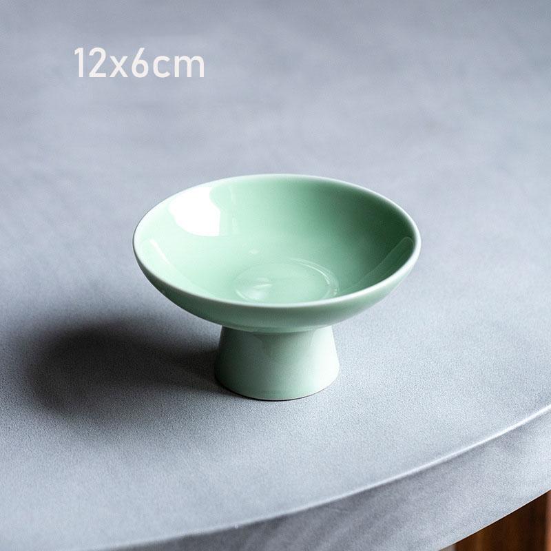 

Антикварная сине-белая десертная тарелка на высоких ножках. Подставка для фруктов. Поднос для китайской кондитерской тарелки. Керамический поднос для фруктов. 03-12X6CM