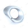 2PCS Silver Black Front Bumper Fog Lamp Foglight Cover Frame Bezel Shell Hood For Mitsubishi Outlander 2013 2014 2015