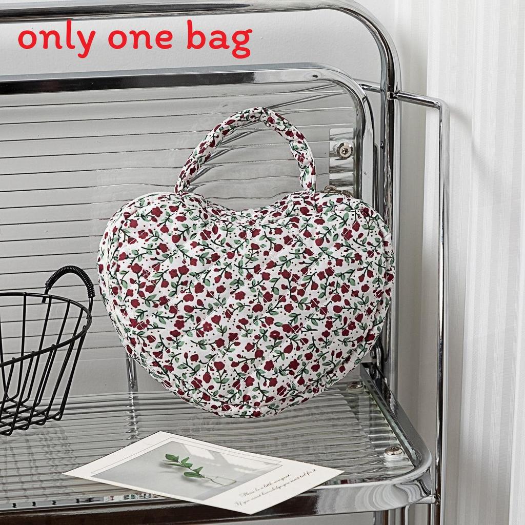 Floral Embroidery Cosmetic Bag With Large Capacity For Travel And Home Use