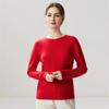 Lekasha Women's Cashmere 12-Gauge Round Neck Sweater - Versatile & Simple for Autumn/Winter
