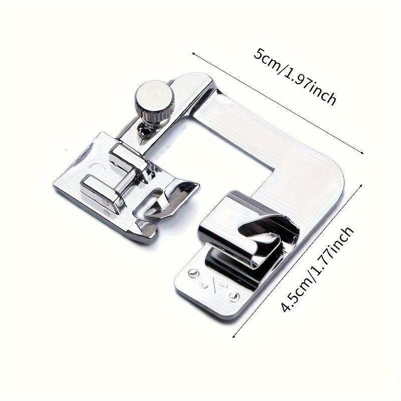 1pc of Household Multifunctional Sewing Machine Accessory with Edge Wrapping Roller Presser Foot (compatible with 6/8 Series Models)