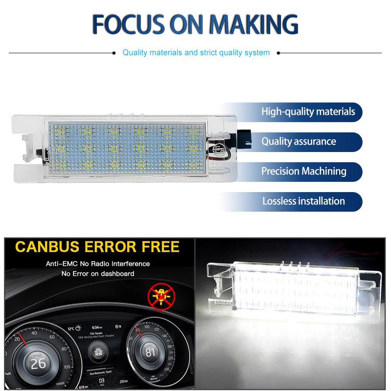 2PCS Canbus No Error LED License Plate Light 12V For Alfa Romeo Giulietta Type 940 2010-2020 Car Number Parts Lamp Plug and Play