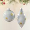 Multicolor Irregular Glass Onion Drop Christmas Tree Ornament