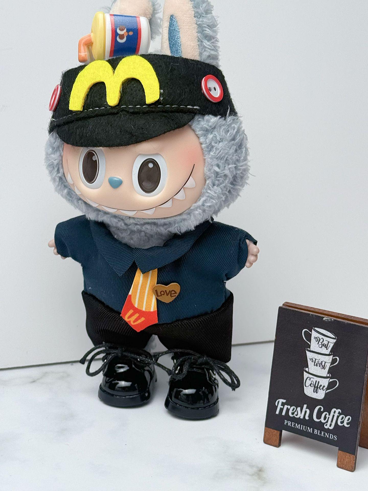 

Кукла Лабубу 17 см Плюшевый Набор для переодевания: Первое и второе поколение