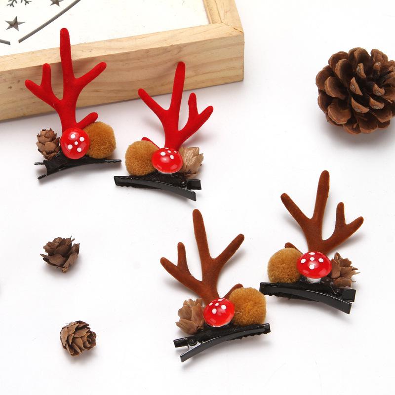 Beliebte beflockte Weihnachts-Haarspangen & Stirnbänder - Japanischer und Koreanischer Stil