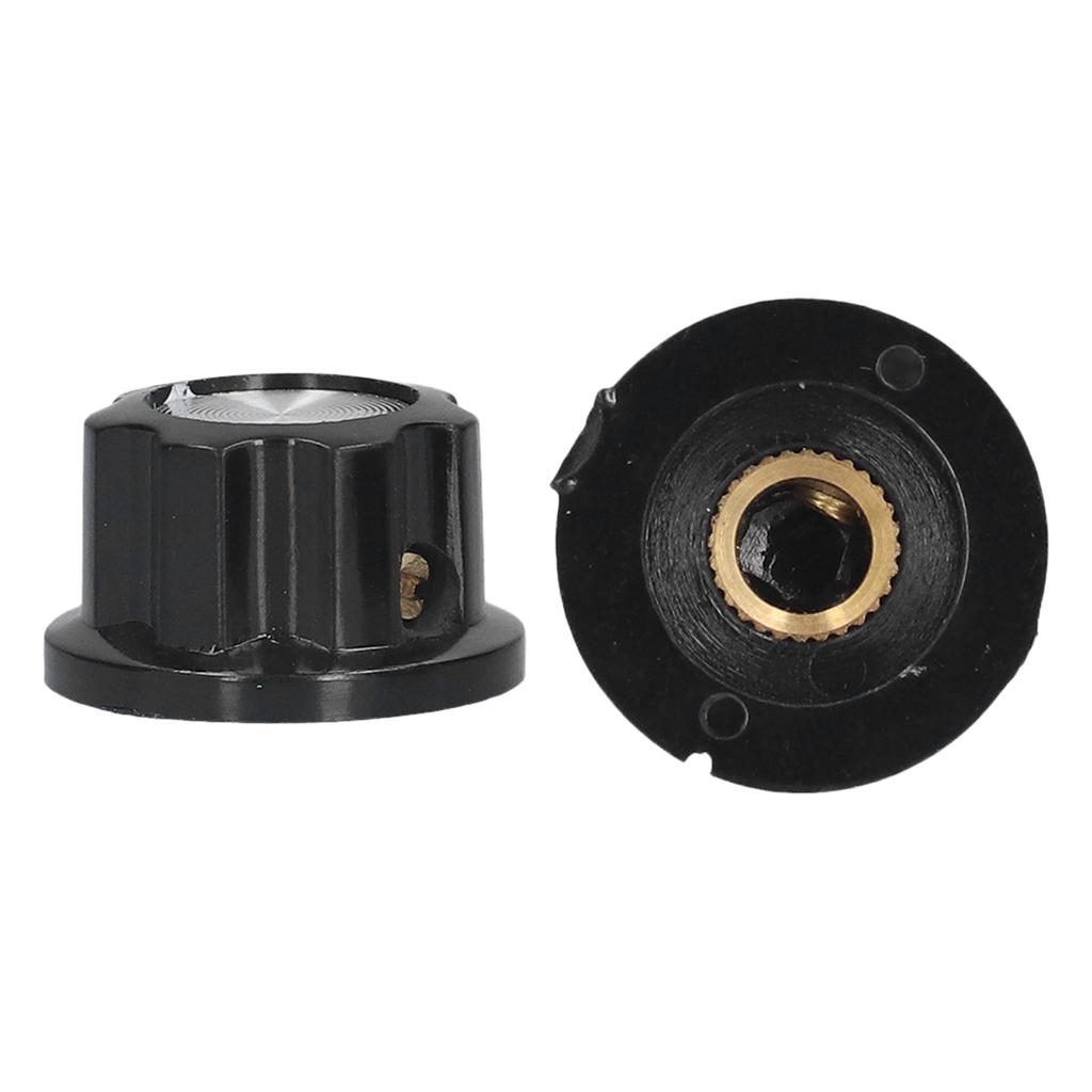 50Pcs Potentiometer Knob Engineering Plastic Brass Core Control Knobs Replacement 20mm BEMA02