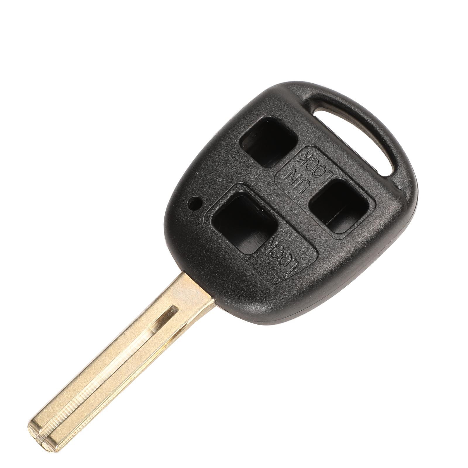 

jingyuqin Remote 2/3 B Key Case Cover Shell для Lexus RX300 ES300 LS400 GX460 для Toyota Corolla Land Cruiser YARIS CAMRY RAV4 роза черного