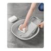 Washboard, Slip Proof   Design Laundry Board with Drainable Soap Holder Scrubbing Board Efficient Cleaning Washing Clothes Holder for Dormi