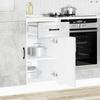 Kitchen Base Cabinet Kalmar Concrete Grey Wood Based Panel