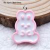 Colorful Resin Drip Cartoon Bear Ice Cream Pendant - Cute Fruit Jewelry Accessory for DIY