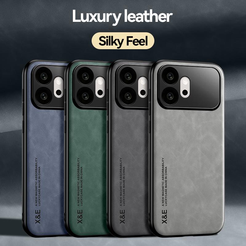 KEYSION Luxus Retro PU-Leder Handyhülle für HONOR 600 Pro 5G Silikon+PC Stoßfeste Handy-Rückabdeckung für Huawei Honor 600 5G