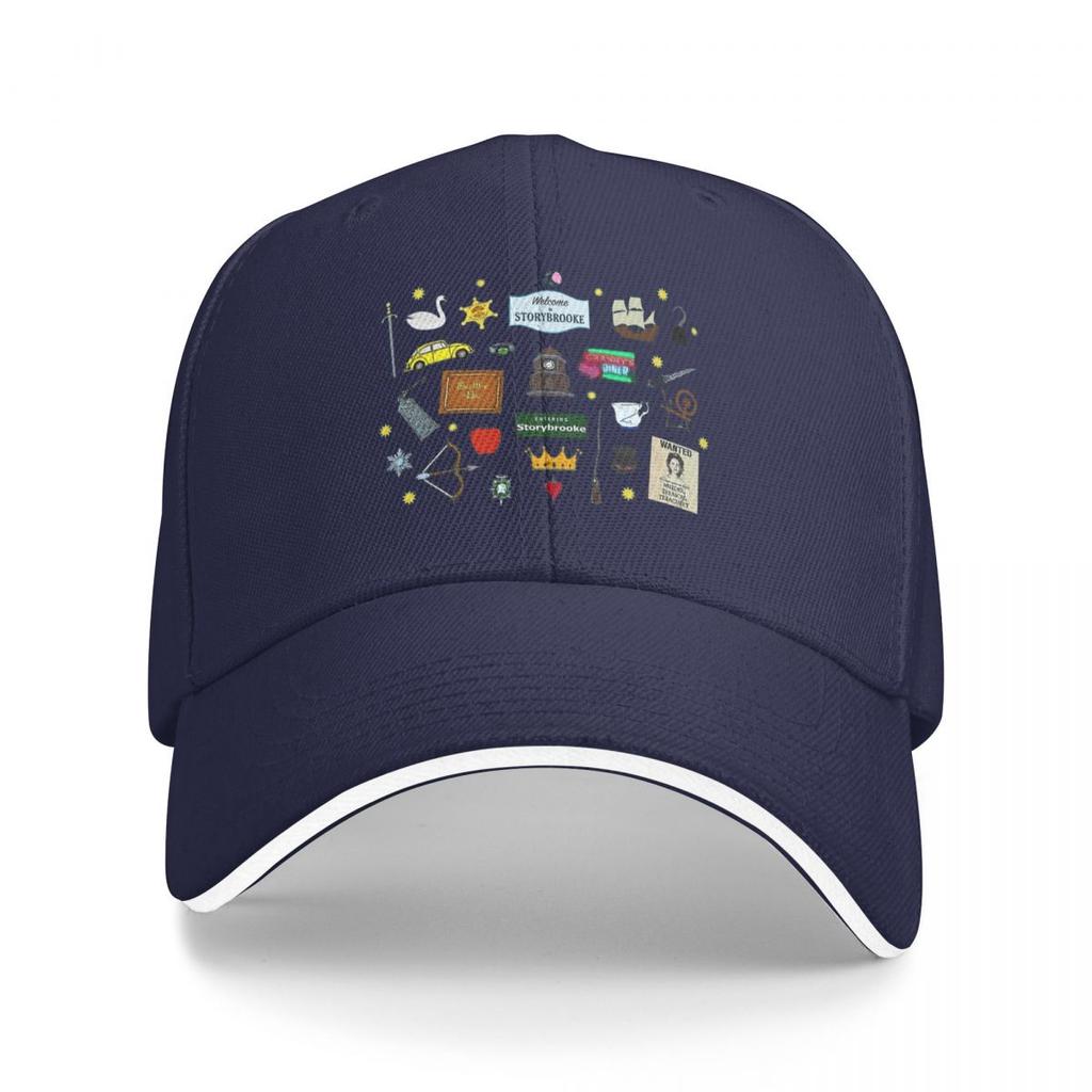 Unisex Baseball Hats Once Upon A Time Character Symbols And Icons  Summer Sports Baseball Caps  Cap Casquette Polychromatic Hats