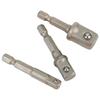 3Pcs/Set 1/4" 3/8" 1/2" Hex Shank Impact Drill Socket Adapter  Electric Tool Accessory